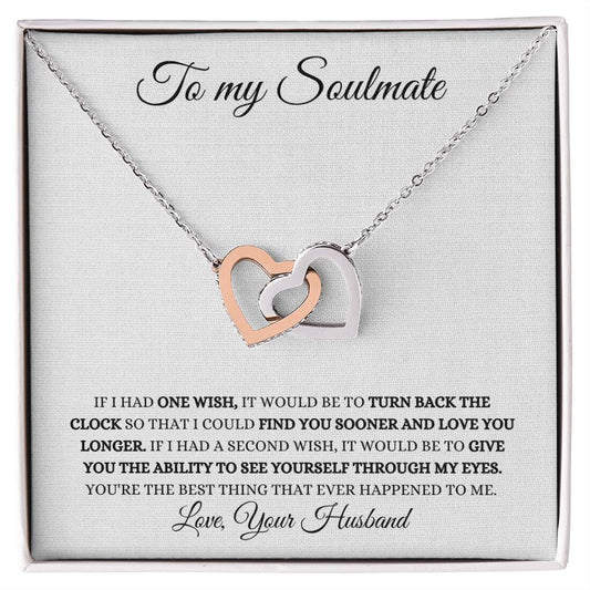 TO MY SOULMATE • INTERLOCKING HEARTS •